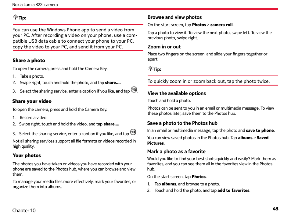 Nokia Lumia 822 User Manual | Page 44 / 93