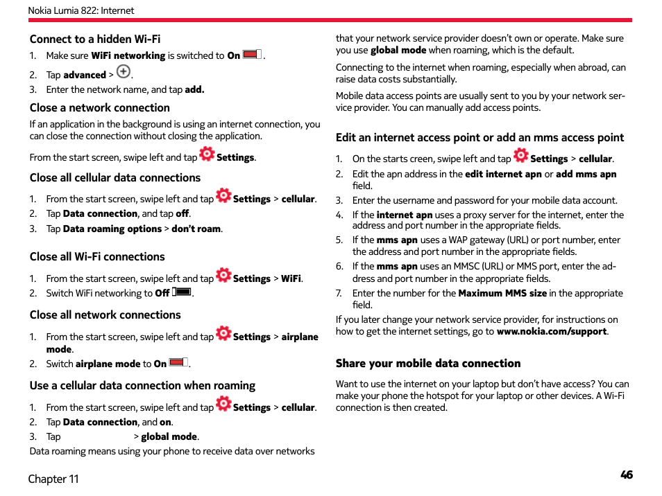 Nokia Lumia 822 User Manual | Page 47 / 93