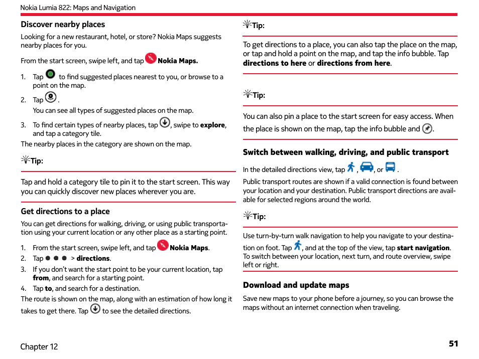 Nokia Lumia 822 User Manual | Page 52 / 93