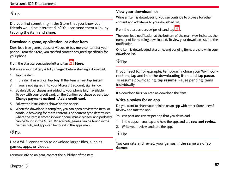 Nokia Lumia 822 User Manual | Page 58 / 93