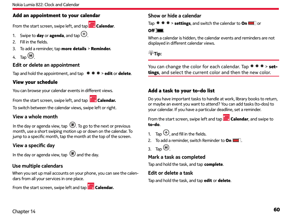 Nokia Lumia 822 User Manual | Page 61 / 93
