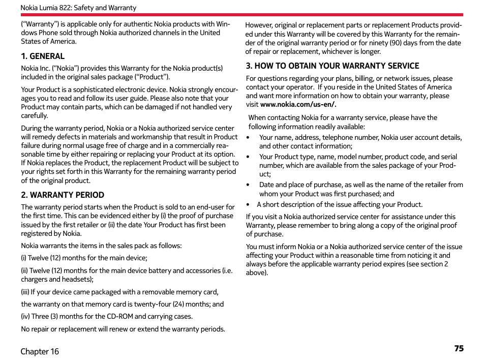 Nokia Lumia 822 User Manual | Page 76 / 93