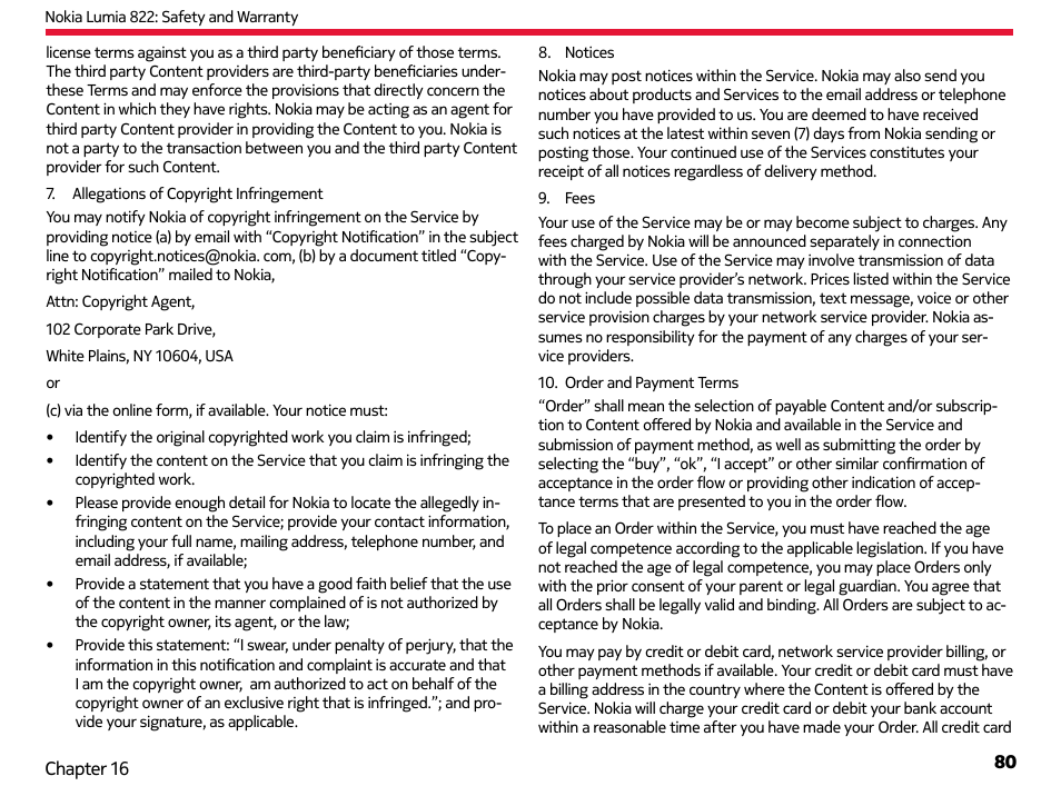 Nokia Lumia 822 User Manual | Page 81 / 93