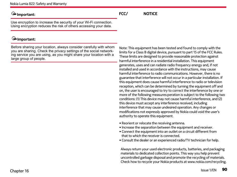 Nokia Lumia 822 User Manual | Page 91 / 93