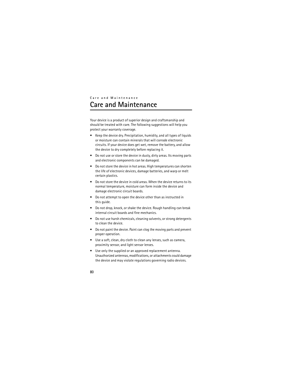 Care and maintenance | Nokia 6205 User Manual | Page 81 / 95