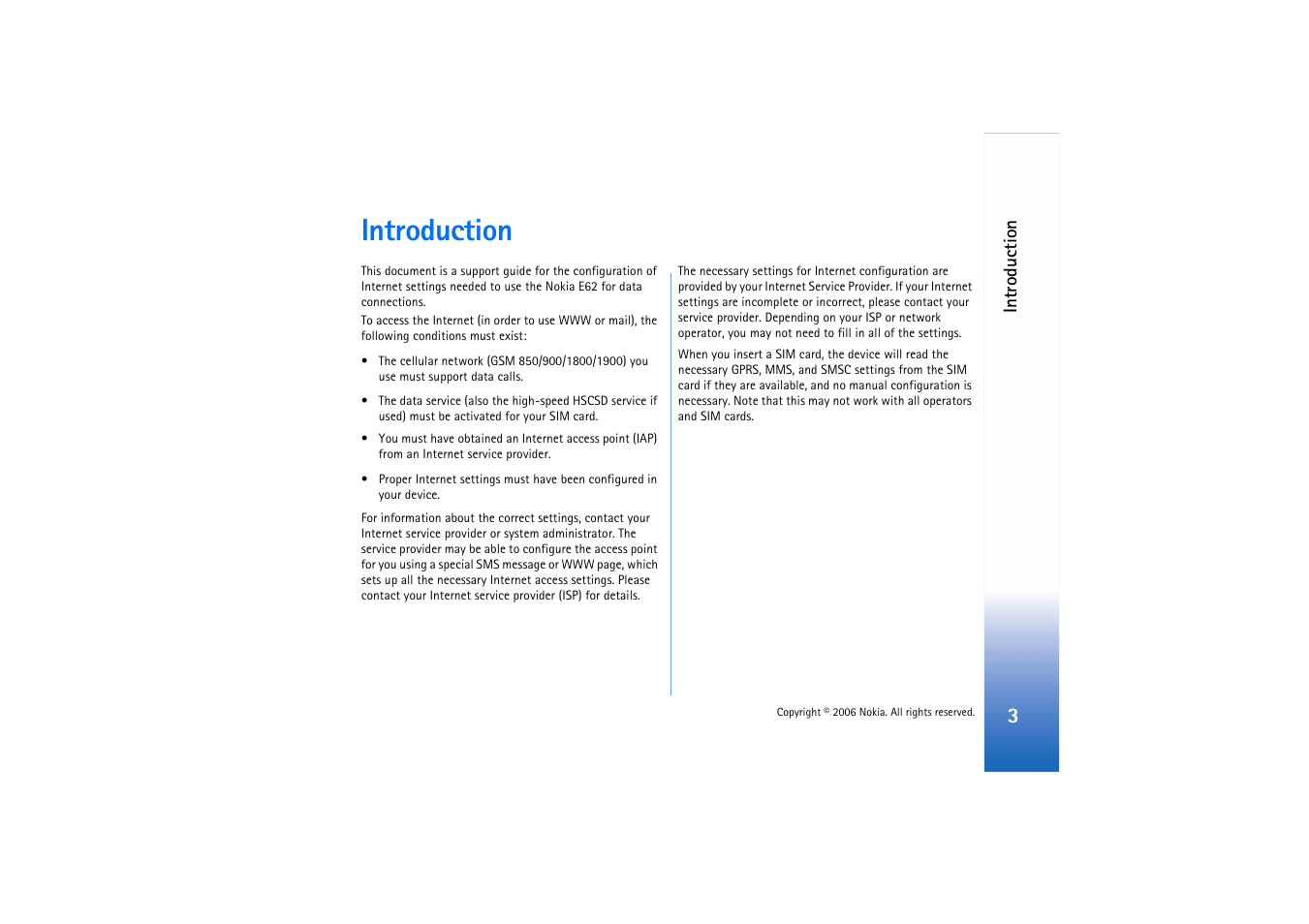 Introduction | Nokia E62 User Manual | Page 3 / 11