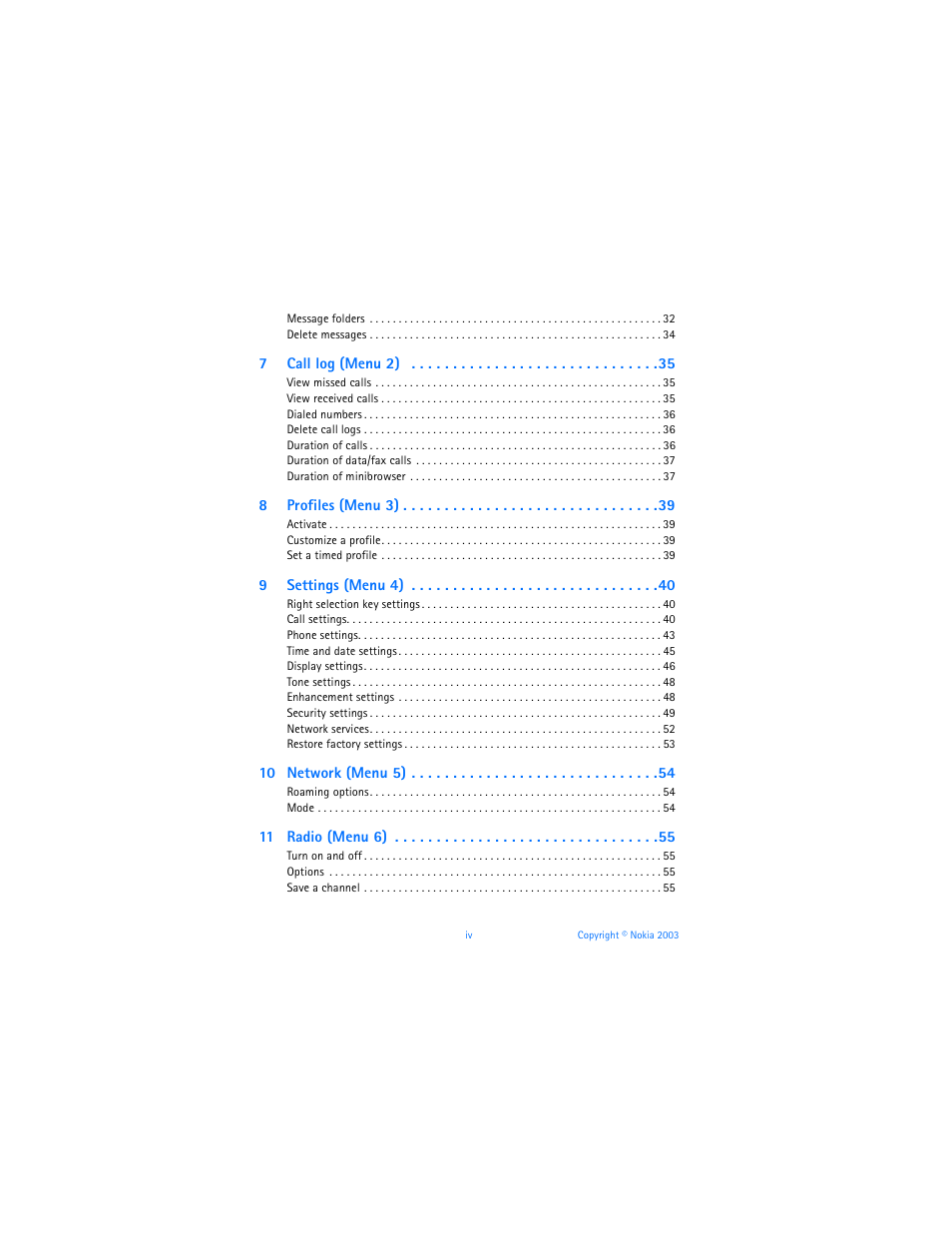 Nokia 6585 User Manual | Page 5 / 101