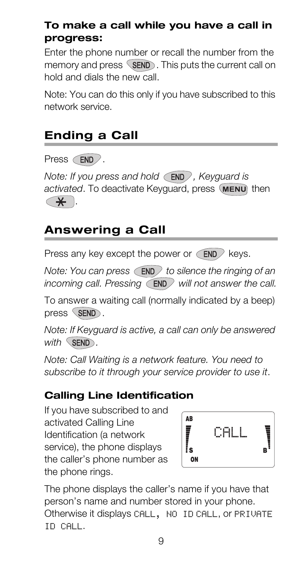 Ending a call, Answering a call | Nokia 918 User Manual | Page 15 / 70