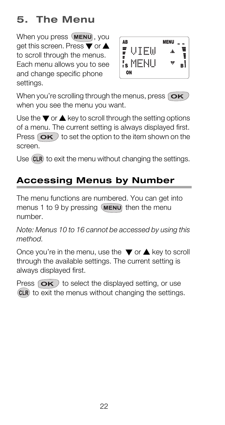 The menu, Accessing menus by number | Nokia 918 User Manual | Page 28 / 70