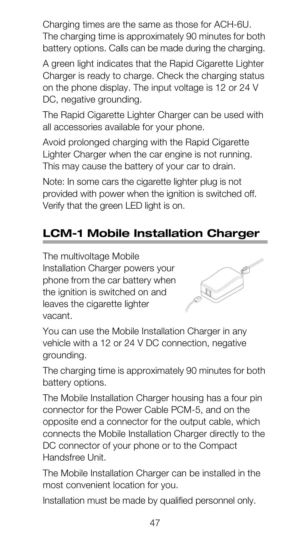 Lcm-1 mobile installation charger | Nokia 918 User Manual | Page 53 / 70