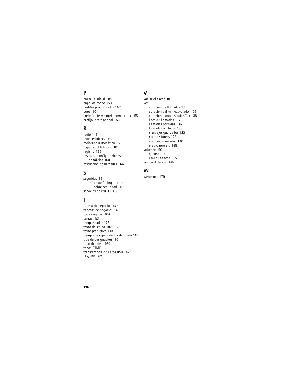 Nokia 3155i User Manual | Page 197 / 201