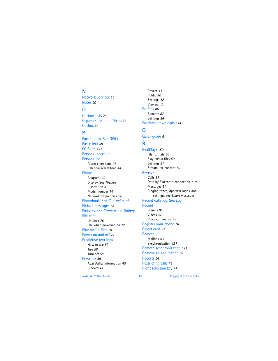 Nokia 6670 User Manual | Page 154 / 321