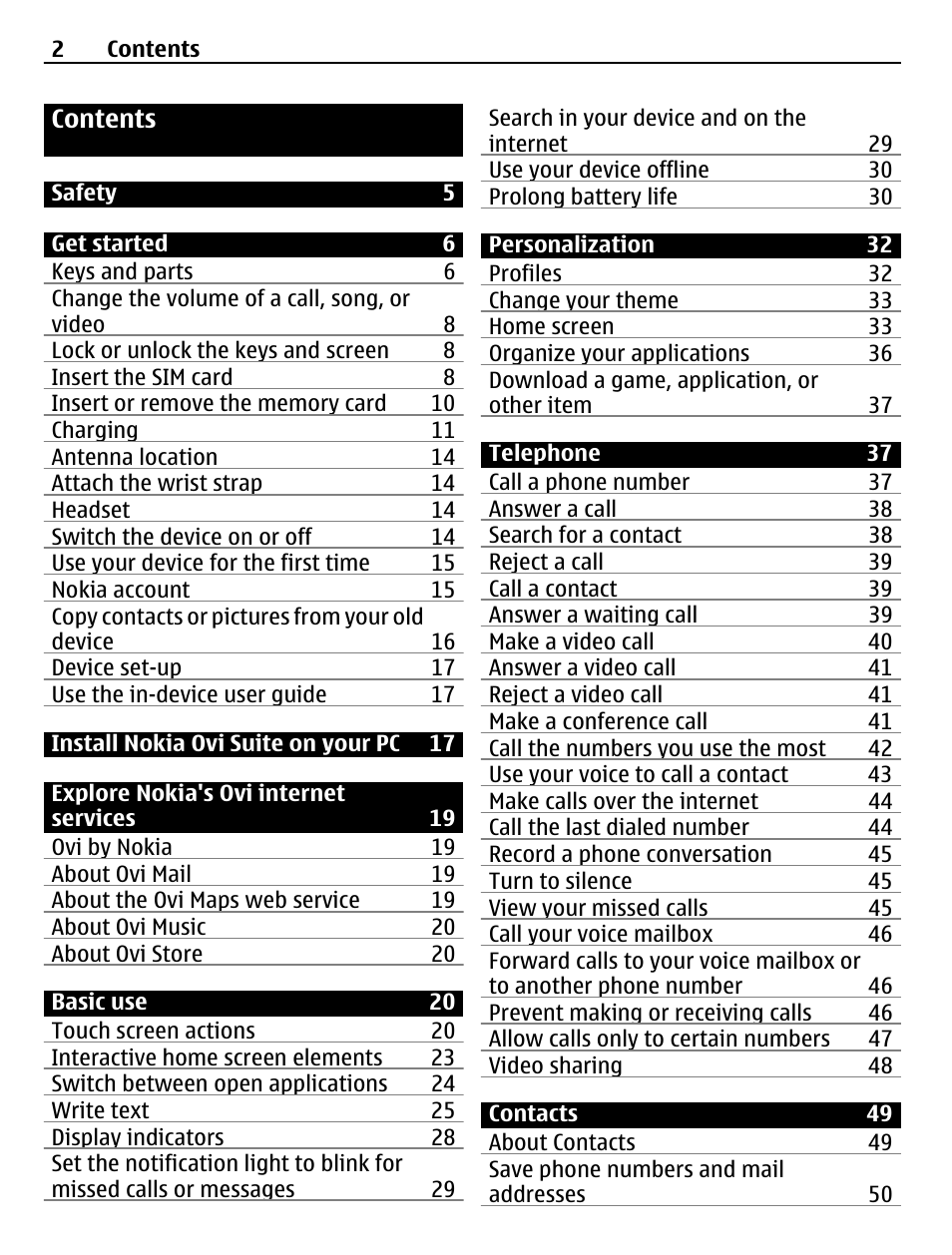 Nokia C6-01 User Manual | Page 2 / 132