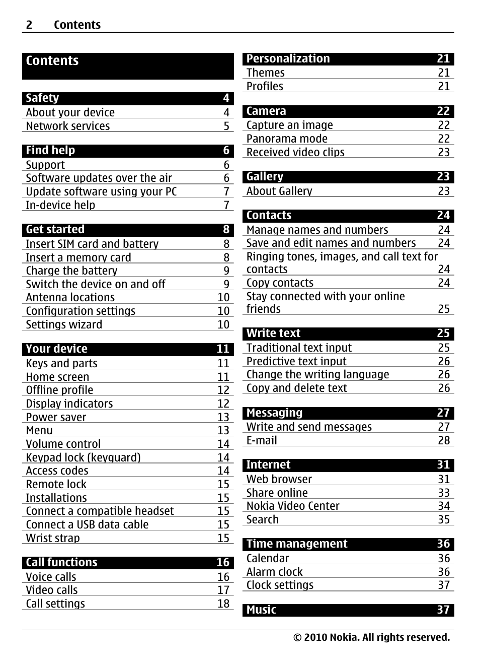 Nokia 6700 Slide User Manual | Page 2 / 56