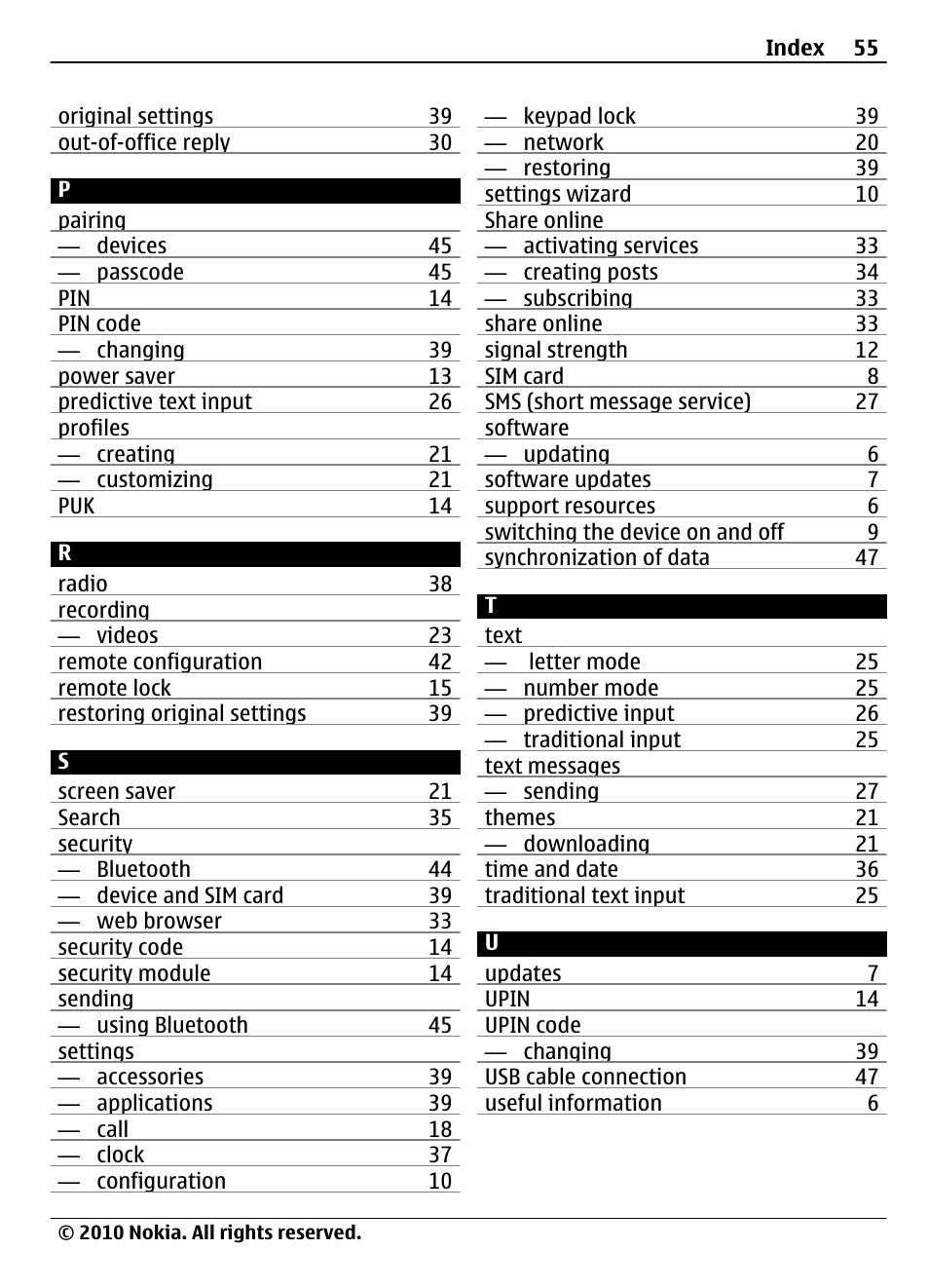 Nokia 6700 Slide User Manual | Page 55 / 56