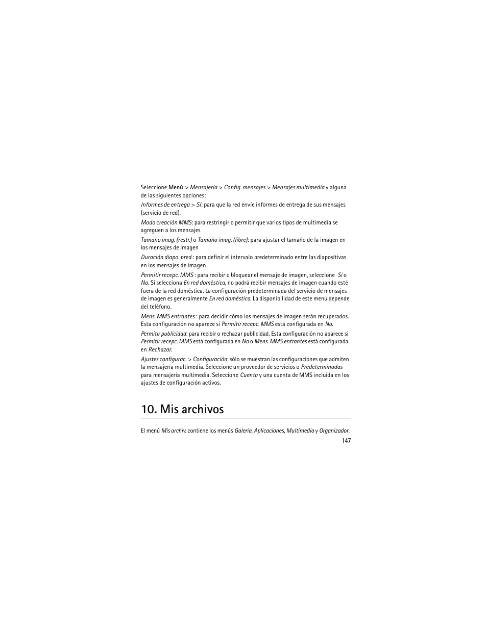 Mis archivos | Nokia 6301 User Manual | Page 148 / 201