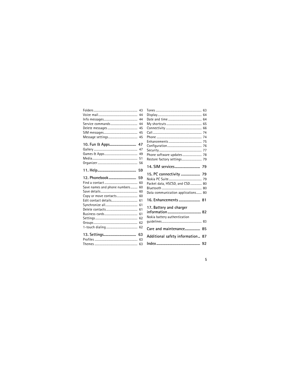 Nokia 6301 User Manual | Page 6 / 201