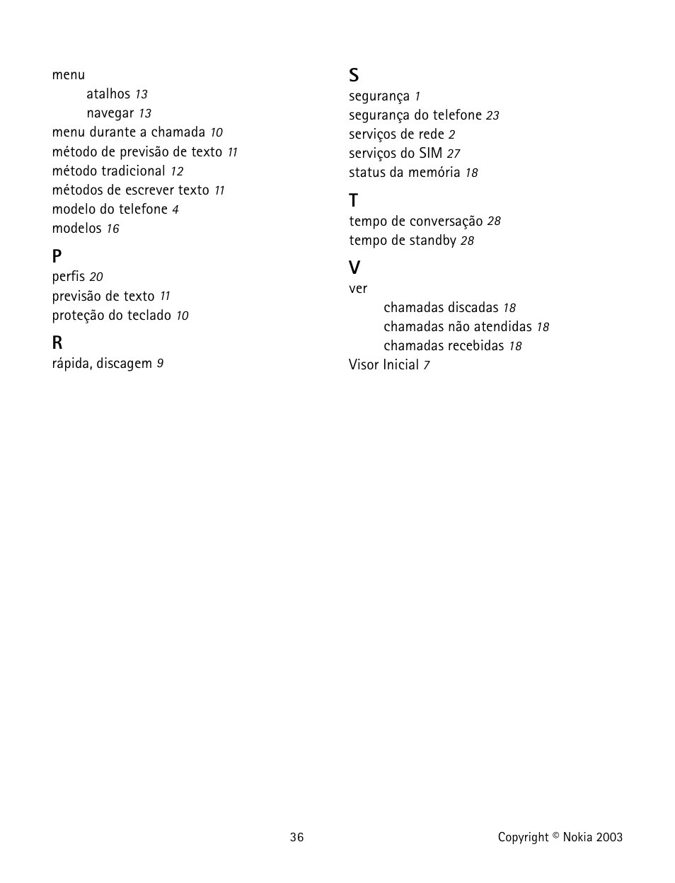 Nokia 1100 User Manual | Page 135 / 137