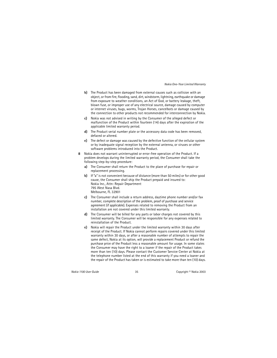 Nokia 1100 User Manual | Page 40 / 137