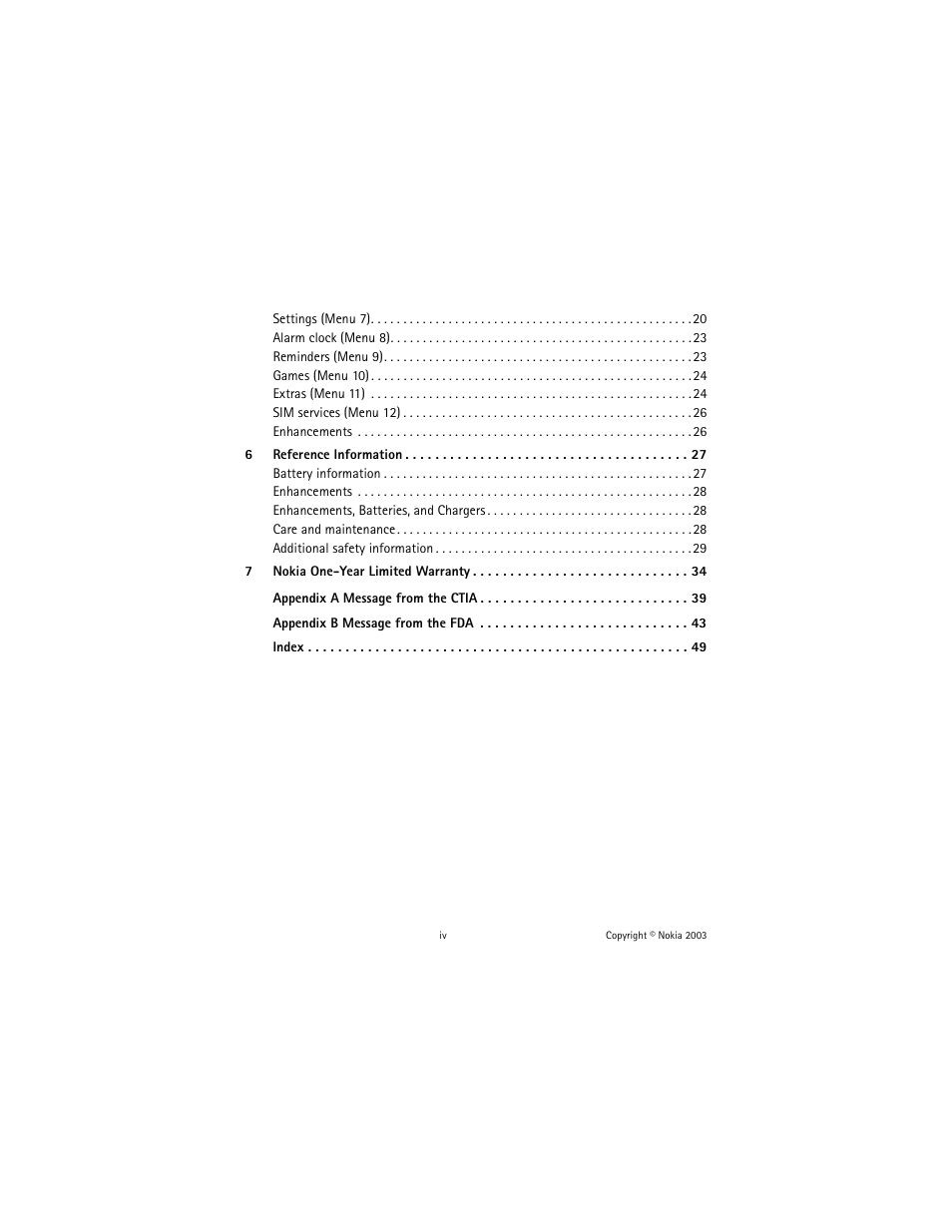 Nokia 1100 User Manual | Page 5 / 137