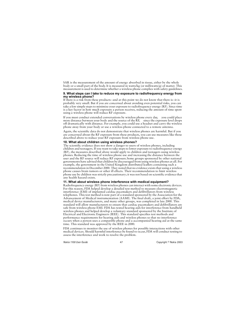 Nokia 1100 User Manual | Page 52 / 137