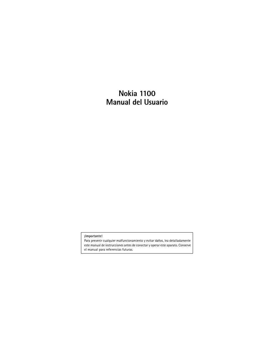 Nokia 1100 manual del usuario | Nokia 1100 User Manual | Page 56 / 137