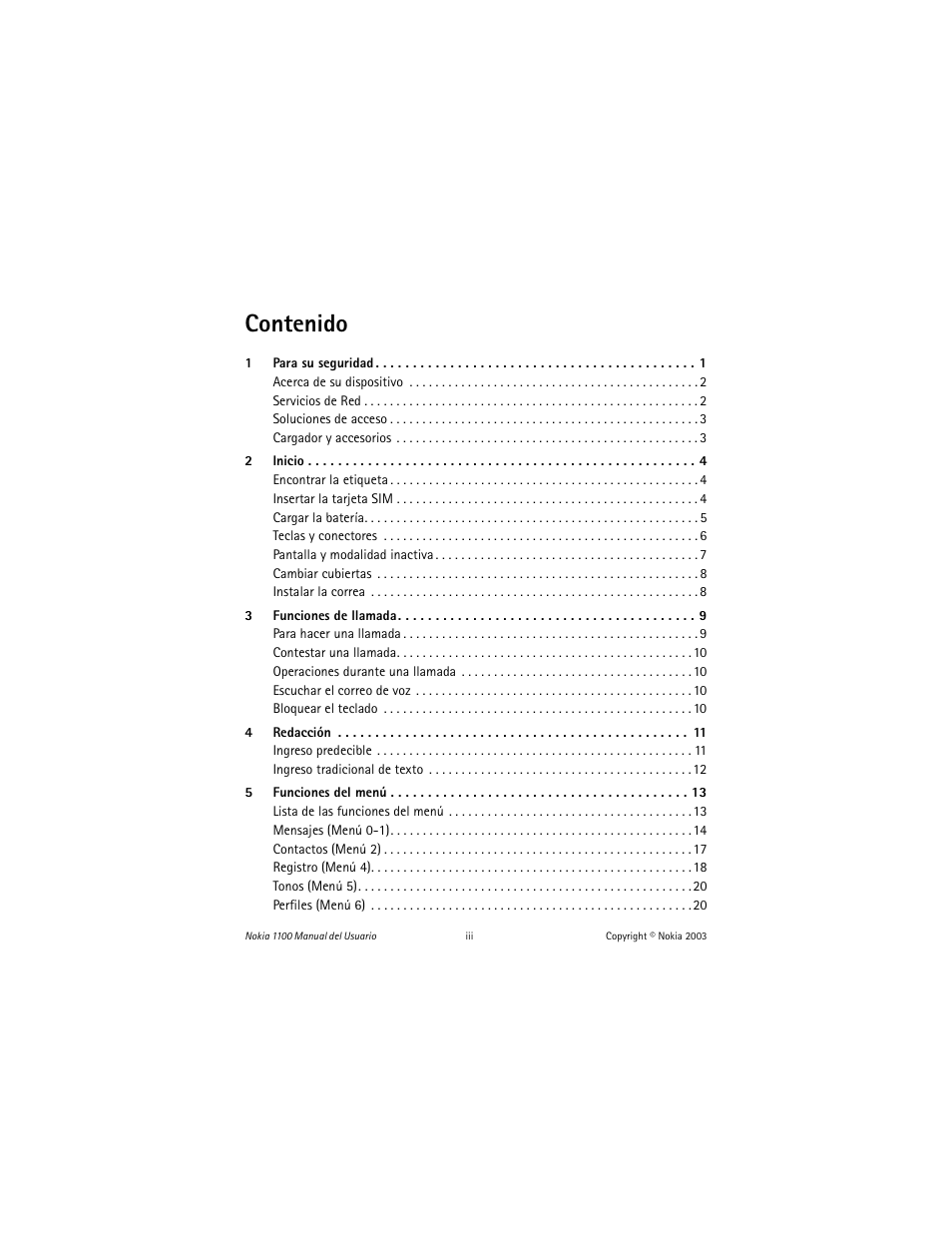 Nokia 1100 User Manual | Page 58 / 137