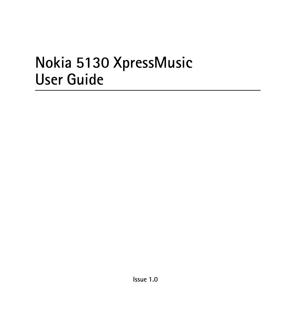 Nokia 5130 User Manual | 173 pages