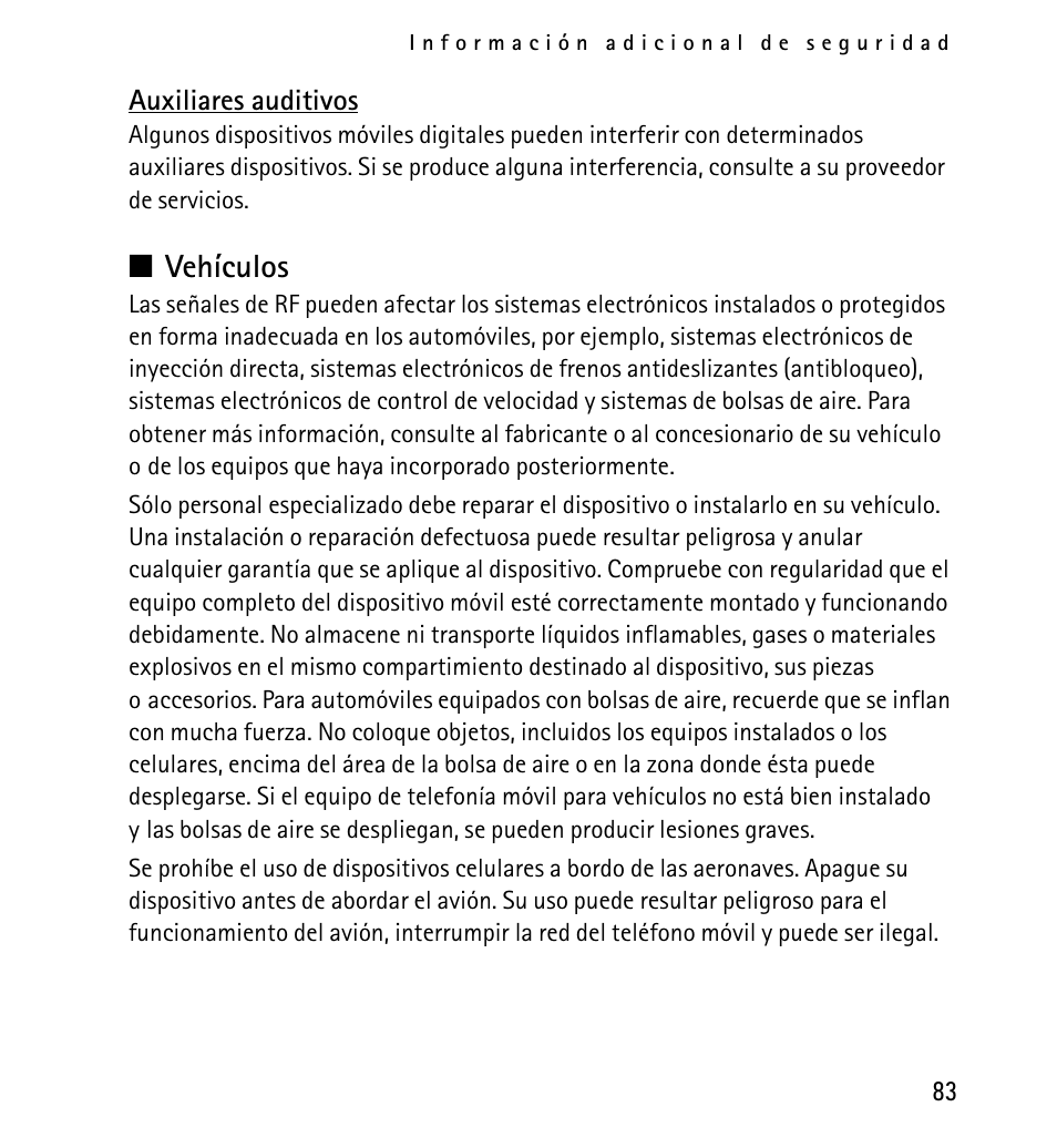 N vehículos | Nokia 5130 User Manual | Page 165 / 173