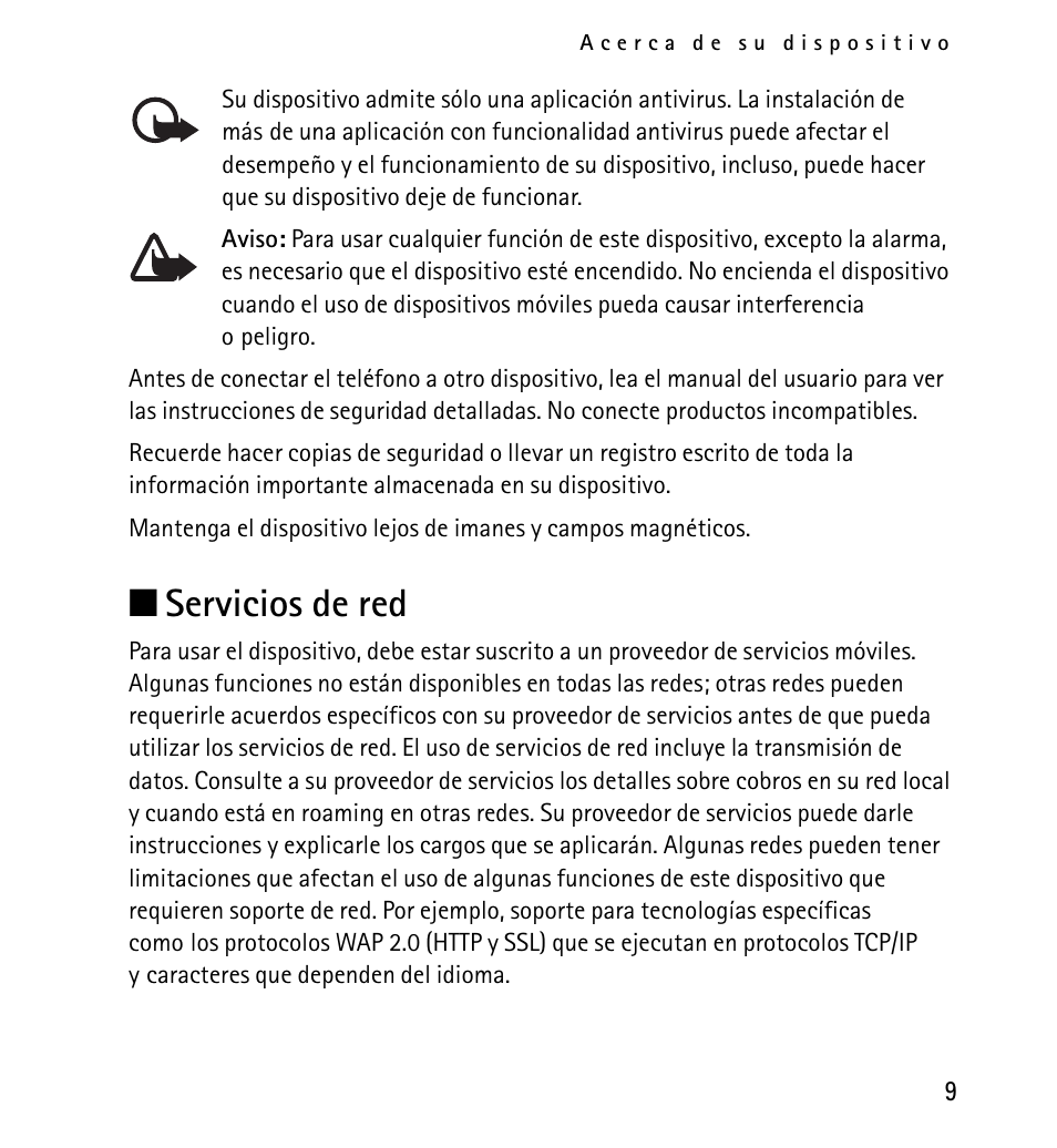 Servicios de red, N servicios de red | Nokia 5130 User Manual | Page 91 / 173