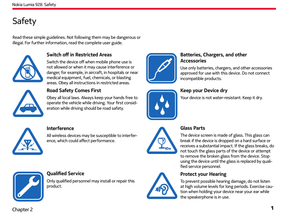 Safety | Nokia Lumia 928 User Manual | Page 2 / 83
