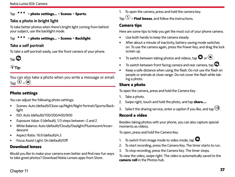 Nokia Lumia 928 User Manual | Page 38 / 83