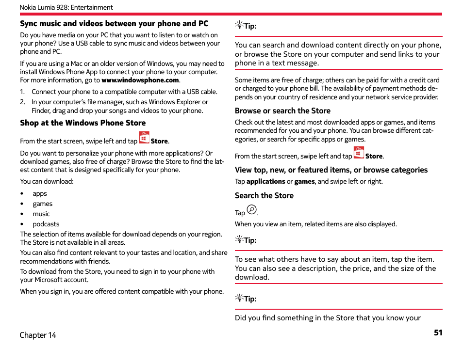 Nokia Lumia 928 User Manual | Page 52 / 83
