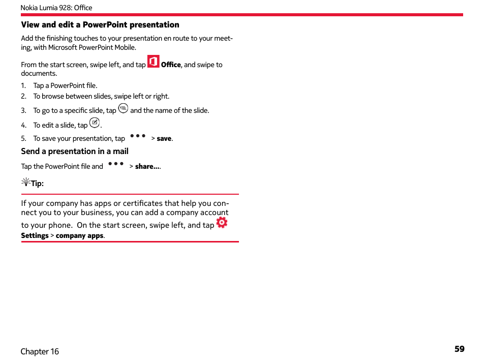 Nokia Lumia 928 User Manual | Page 60 / 83
