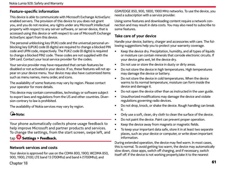 Nokia Lumia 928 User Manual | Page 62 / 83