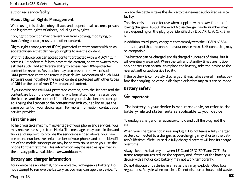 Nokia Lumia 928 User Manual | Page 63 / 83