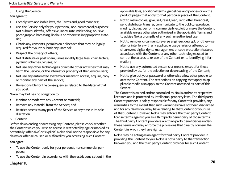 Nokia Lumia 928 User Manual | Page 71 / 83