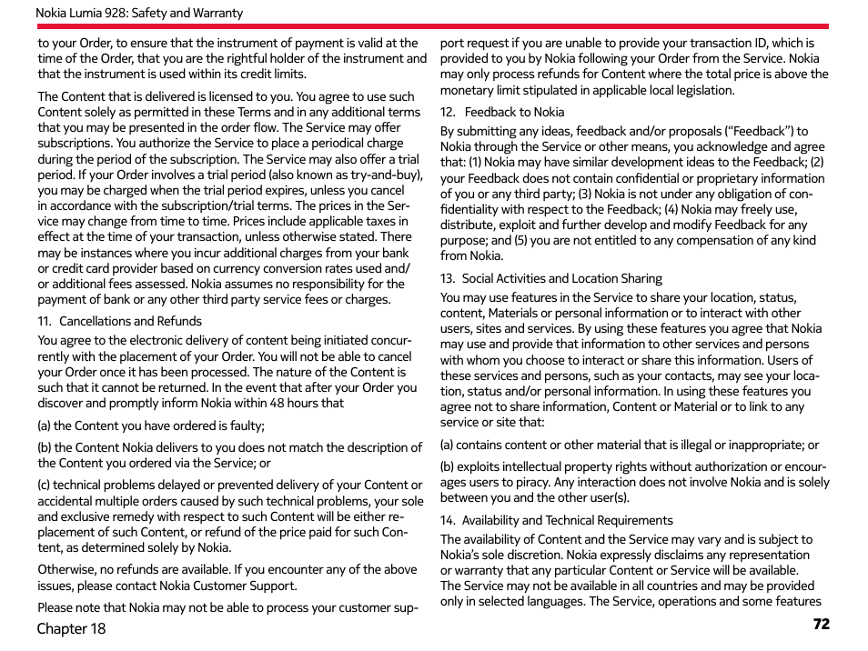 Nokia Lumia 928 User Manual | Page 73 / 83