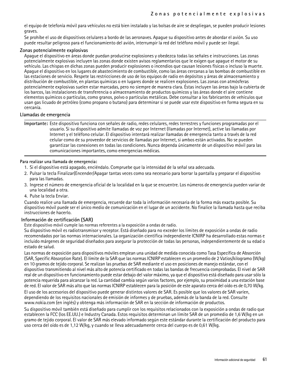 Nokia 7705 Twist User Manual | Page 123 / 125