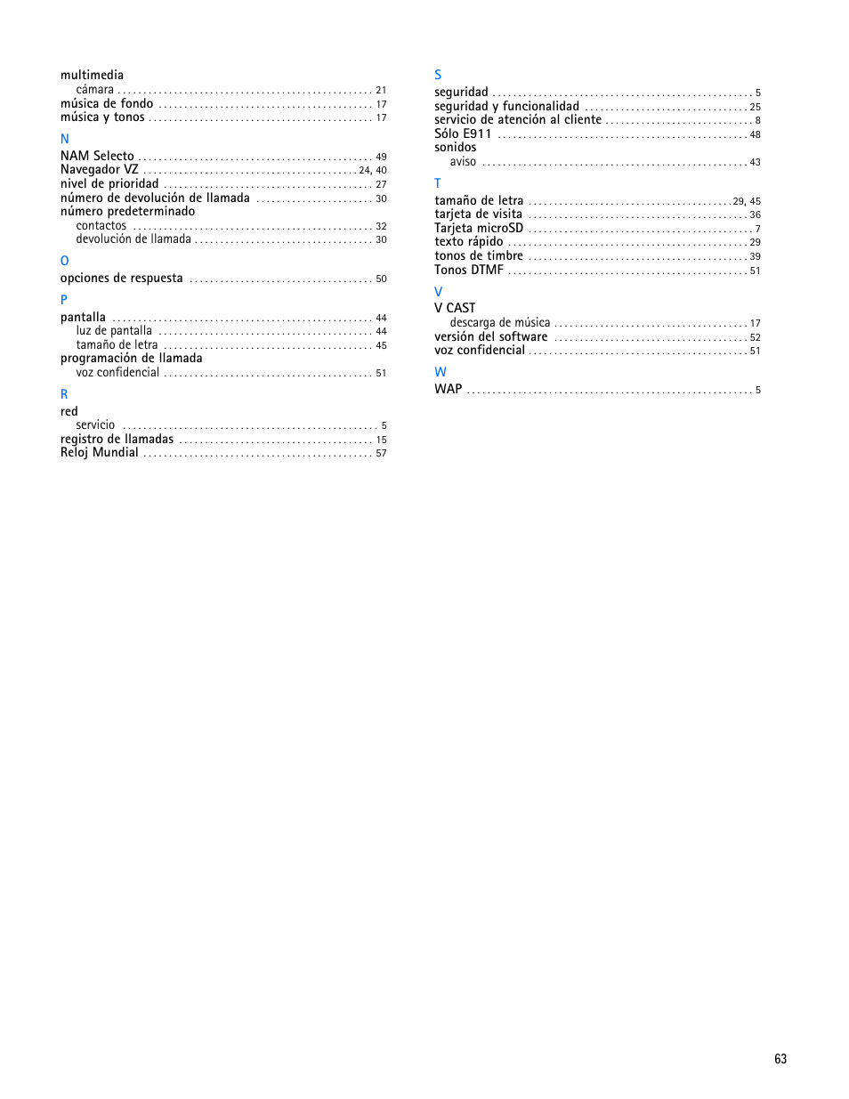 Nokia 7705 Twist User Manual | Page 125 / 125