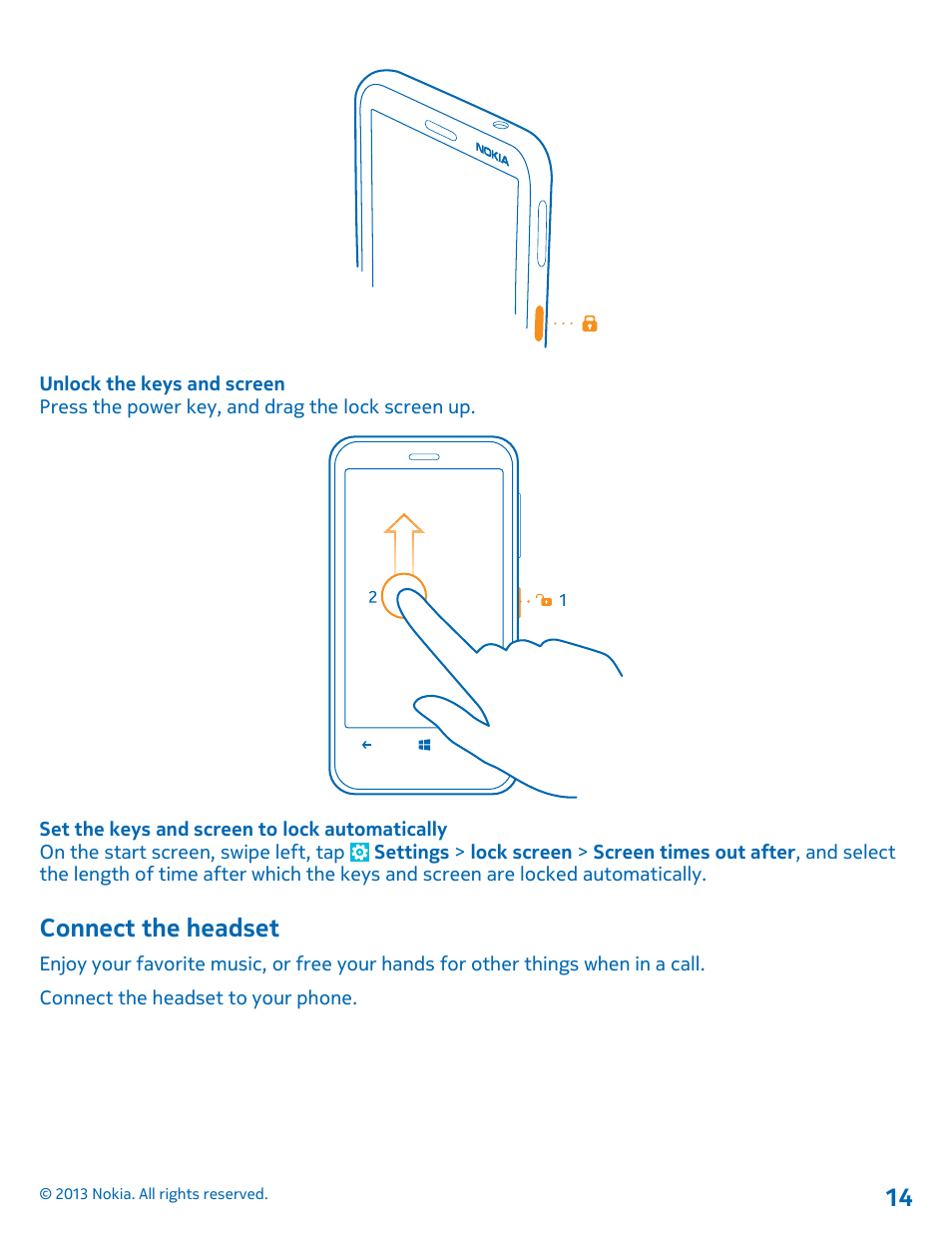 Connect the headset | Nokia Lumia 620 User Manual | Page 14 / 110