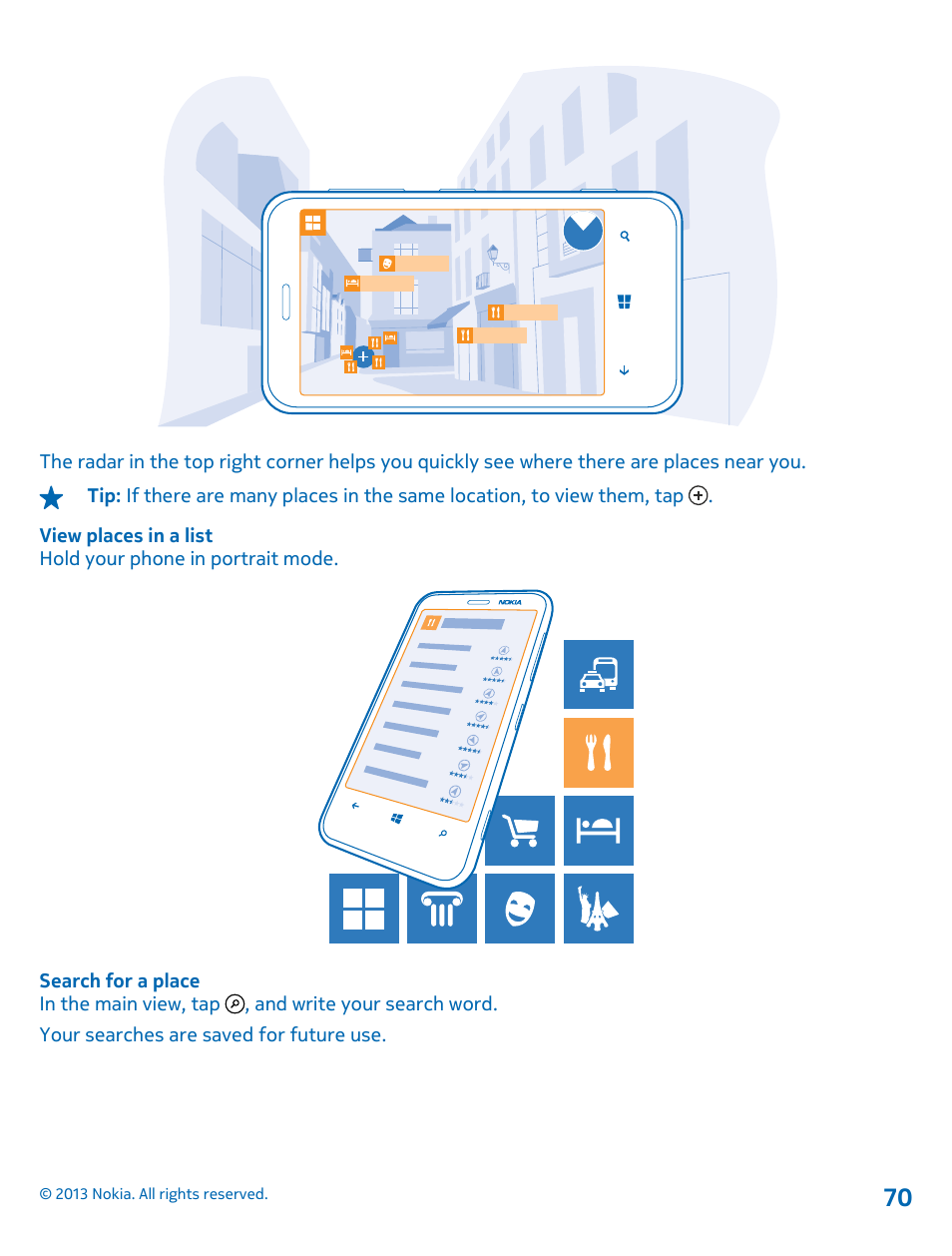 Nokia Lumia 620 User Manual | Page 70 / 110