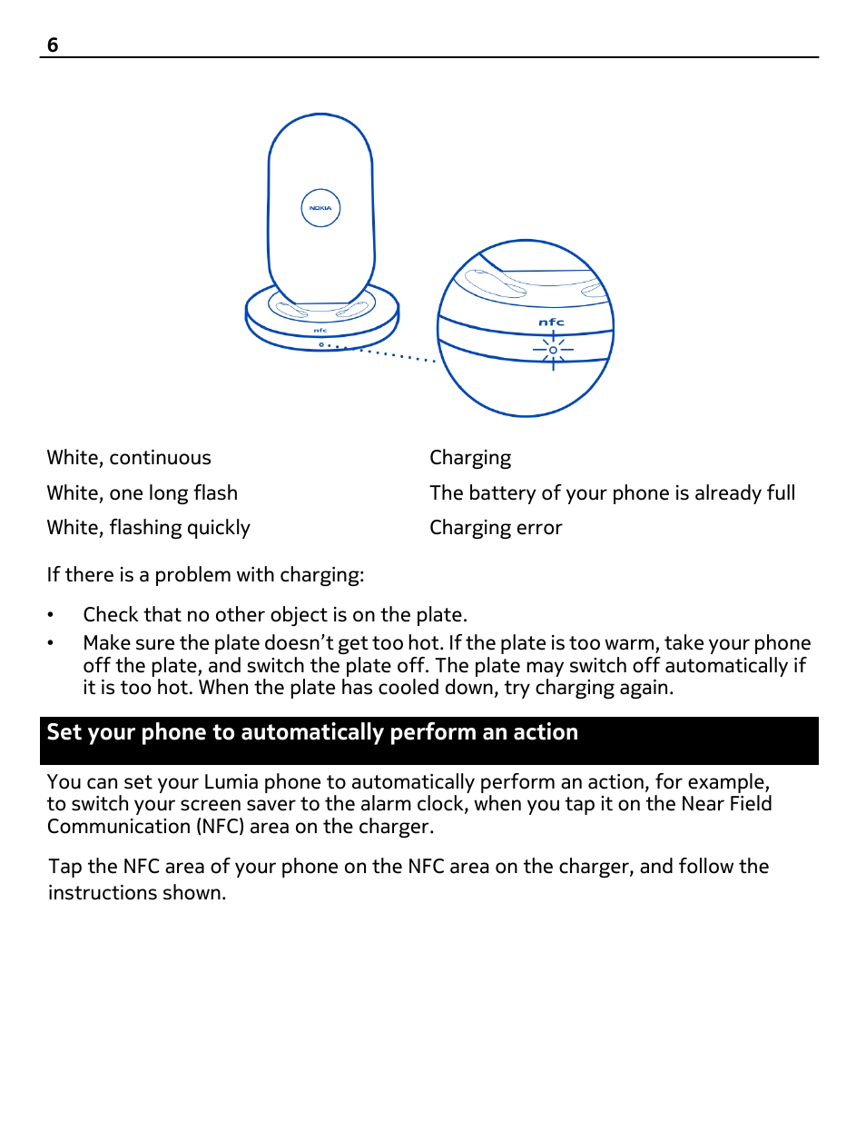 Set your phone to automatically perform an action | Nokia DT-910 User Manual | Page 6 / 9