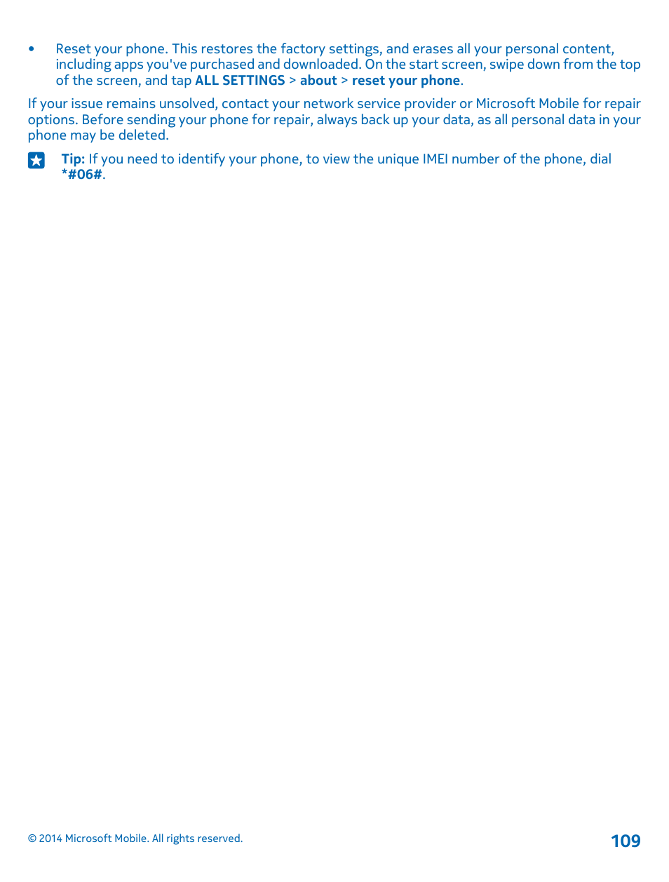 Nokia Lumia 1520 User Manual | Page 109 / 115