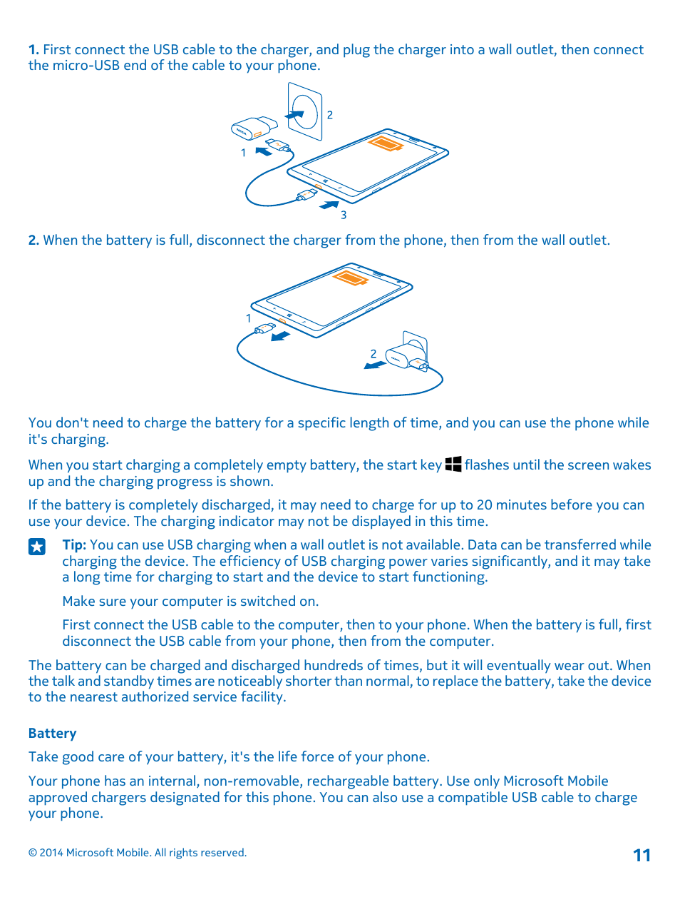 Battery | Nokia Lumia 1520 User Manual | Page 11 / 115