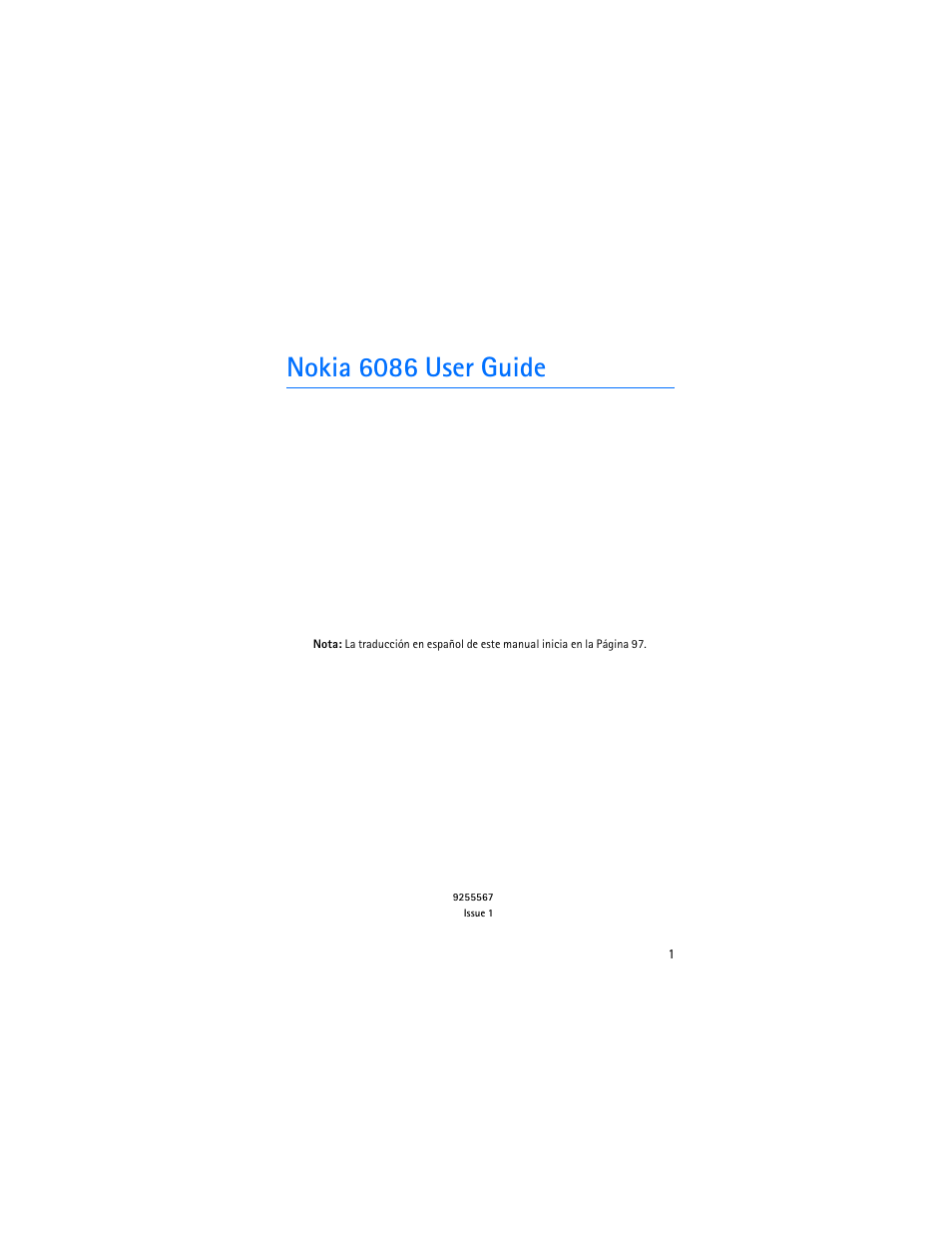 Nokia 6086 user guide | Nokia 6086 User Manual | Page 2 / 233