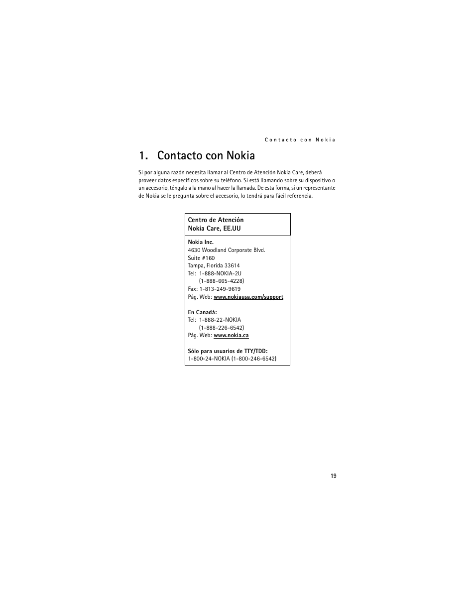 Contacto con nokia | Nokia 6086 User Manual | Page 23 / 233