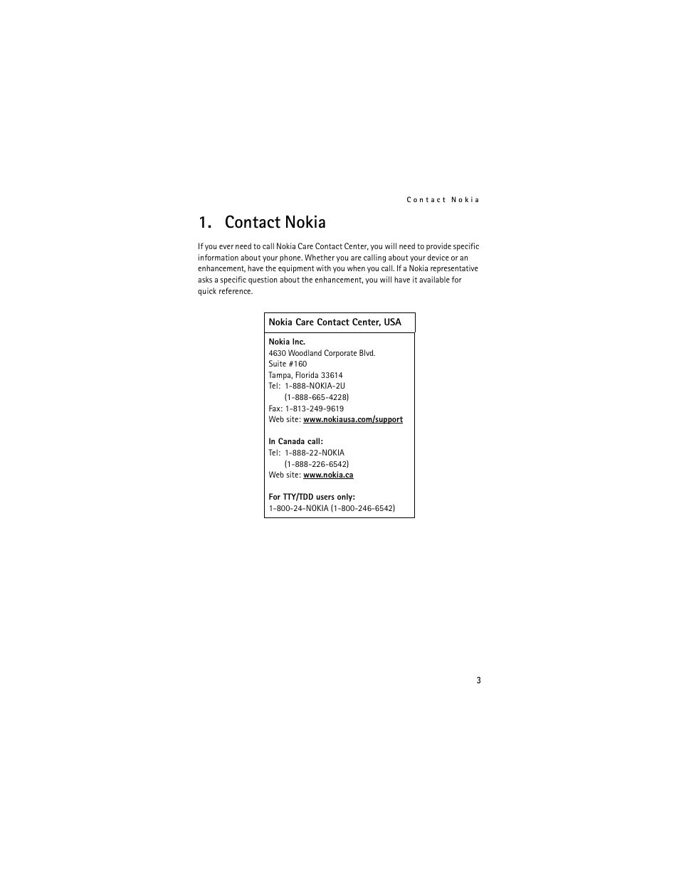 Contact nokia | Nokia 6086 User Manual | Page 7 / 233