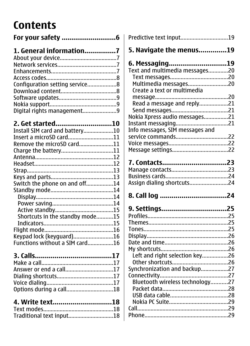 Nokia 5310 User Manual | Page 5 / 114