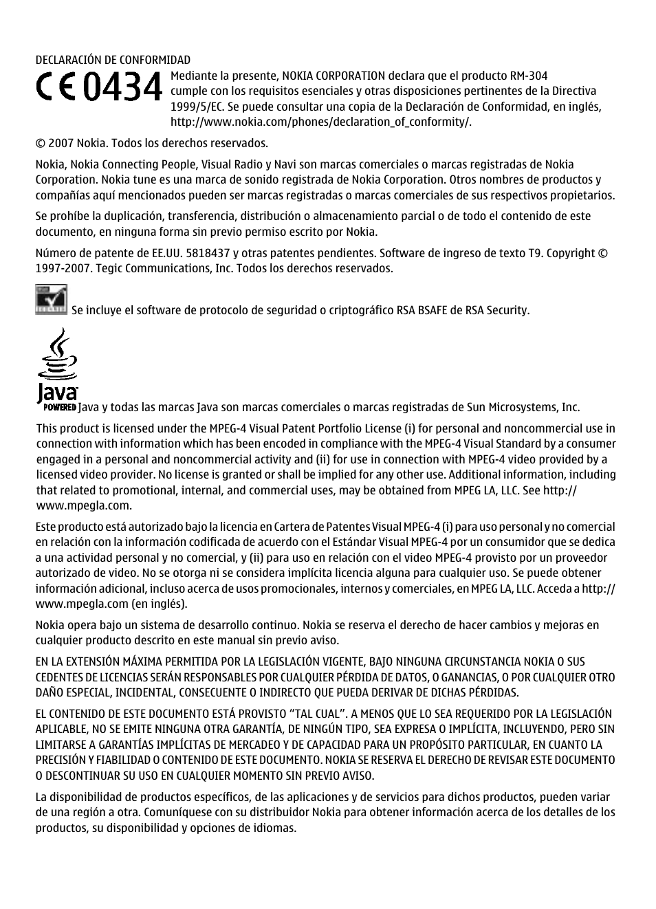 Nokia 5310 User Manual | Page 57 / 114